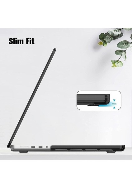 Nezih Case Apple Macbook Air M2 15 Inç 2023 M2 Çip A2941 Uyumlu 360 Derece Parlak Şeffaf Tam Korumalı Kılıf