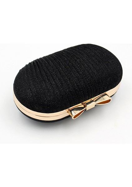 Pileli Fiyonklu Parti Gelinlik Clutch Çanta (Yurt Dışından)