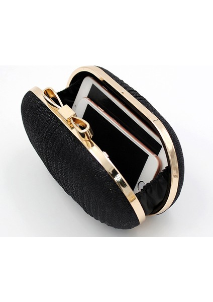 Pileli Fiyonklu Parti Gelinlik Clutch Çanta (Yurt Dışından)