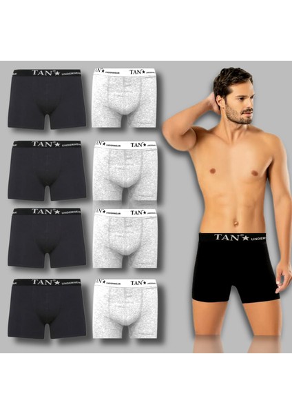 Boxer Baksırtan 8li Boxer , Baksır ,likralı, Pamuklu , Fit, Oris Iç Giyim,ekonomik Hesaplı Paket Boxer