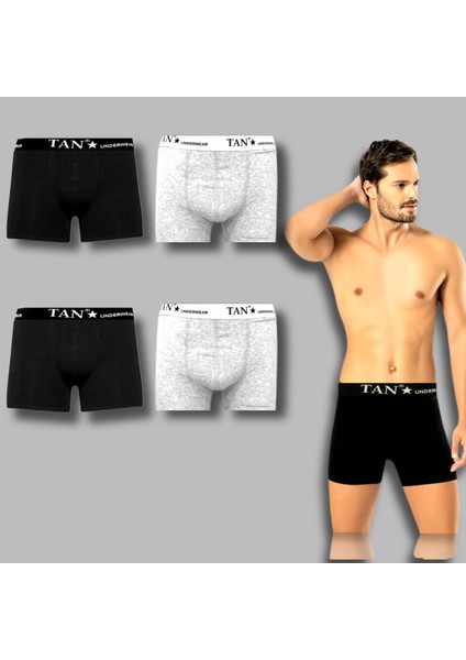 Boxer Baksır Tan 4lü Boxer , Baksır ,likralı, Paket Boxerpamuklu , Fit, Oris Iç Giyim, Hesaplı