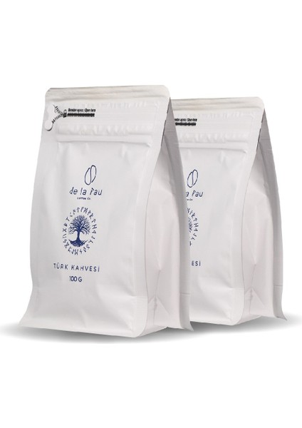 Taze Öğütülmüş Kavrulmuş Türk Kahvesi Bol Köpüklü 100 gr x 2