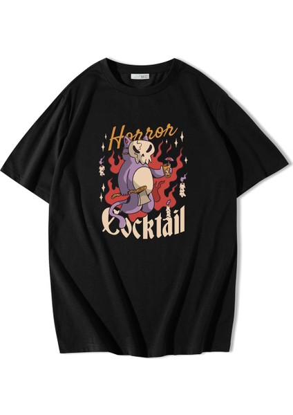 Oversize Halloween Coctail T-Shirt
