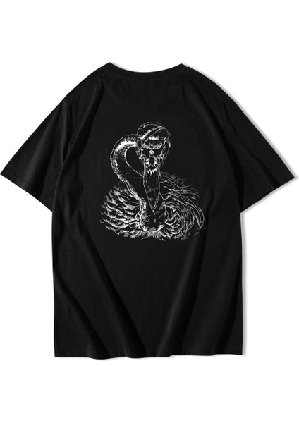 Oversize Cobra And Flamingo T-Shirt