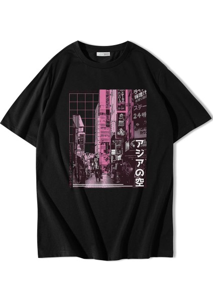 Unisex Oversize Asian Street T-Shirt