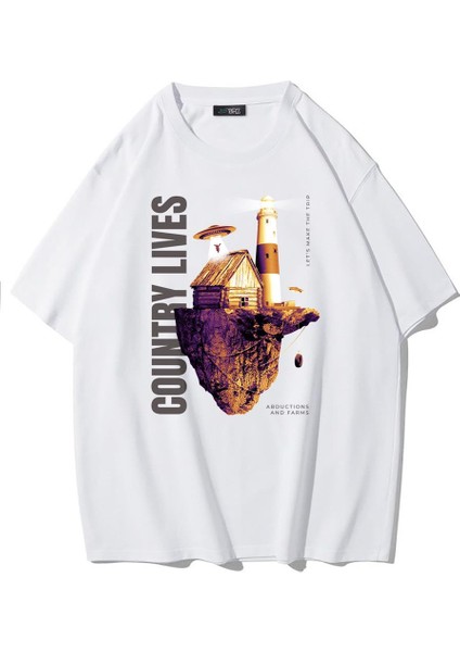 Unisex Oversize Floatingısland T-Shirt