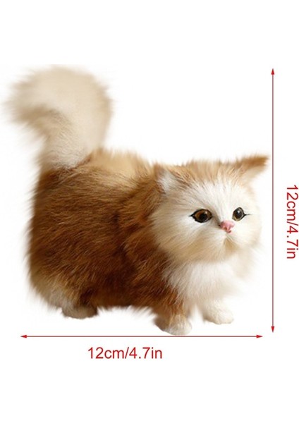 12CM Sevimli Simüle Kedi Süsü (Yurt Dışından)