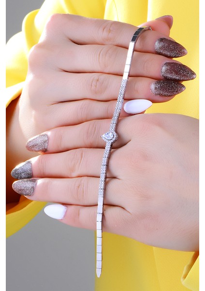 925 Ayar Gümüş Salkım 2 Sıra Beyaz Damla Su Yolu kadın Düğün Set modelleri