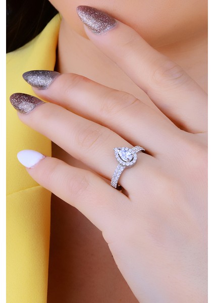 925 Ayar Gümüş Salkım 2 Sıra Beyaz Damla Su Yolu kadın Düğün Set fırsatları