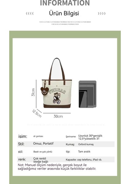 Moda Basit Büyük Kapasiteli Omuz Çantası (Yurt Dışından) indirimleri