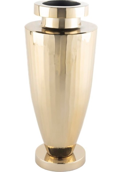 Gold Dövülü Vazo 15X34CM