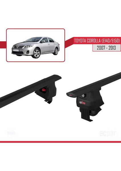 Toyota Corolla 2006-2012 Arası ile Uyumlu Ace-4 Ara Atkı Tavan Barı Siyah