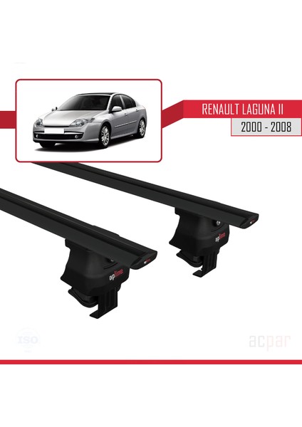 Renault Laguna Iı 2000-2008 Arası ile Uyumlu Ace-4 Ara Atkı Tavan Barı Siyah