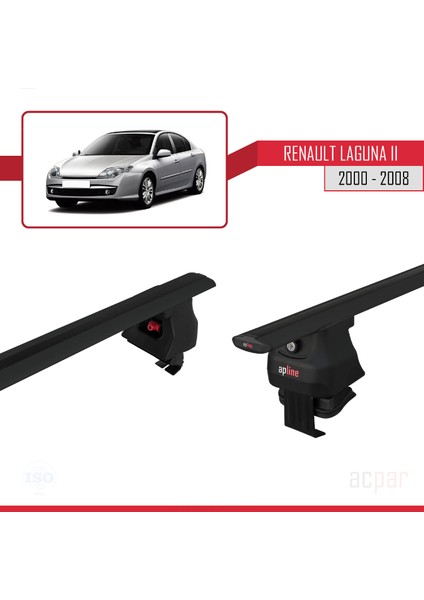 Renault Laguna Iı 2000-2008 Arası ile Uyumlu Ace-4 Ara Atkı Tavan Barı Siyah