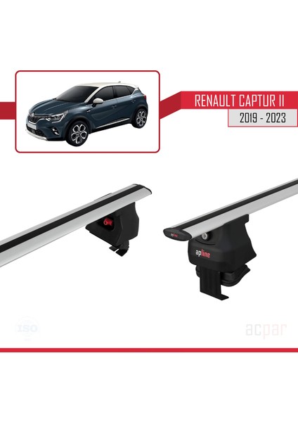 Renault Captur Iı 2019 ve Sonrası ile Uyumlu Ace-4 Ara Atkı Tavan Barı Gri fırsatları
