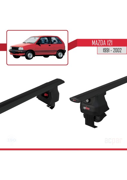 Mazda 121 1991-2002 Arası ile Uyumlu Ace-4 Ara Atkı Tavan Barı Siyah