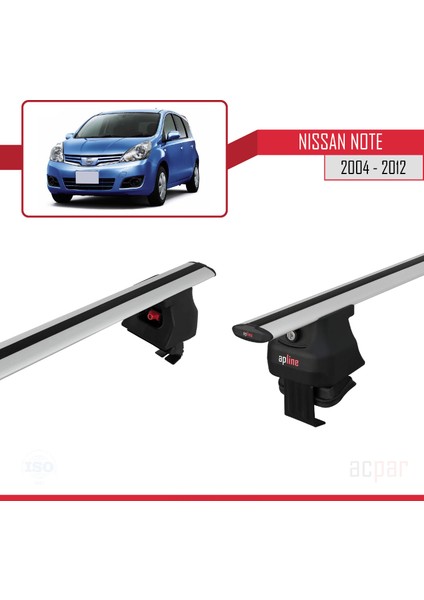 Nissan Note / Versa 2004-2012 Arası ile Uyumlu Ace-4 Ara Atkı Tavan Barı Gri fırsatları