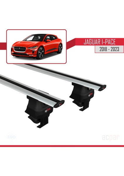 Jaguar I-Pace 2018 ve Sonrası ile Uyumlu Ace-4 Ara Atkı Tavan Barı Gri modelleri