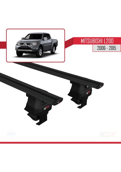 Mitsubishi L200 / Triton Iv 2006-2015 Arası ile Uyumlu Ace-4 Ara Atkı Tavan Barı Siyah modelleri