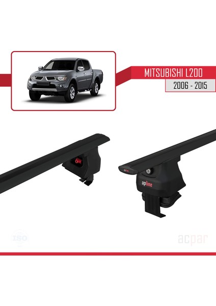 Mitsubishi L200 / Triton Iv 2006-2015 Arası ile Uyumlu Ace-4 Ara Atkı Tavan Barı Siyah fırsatları
