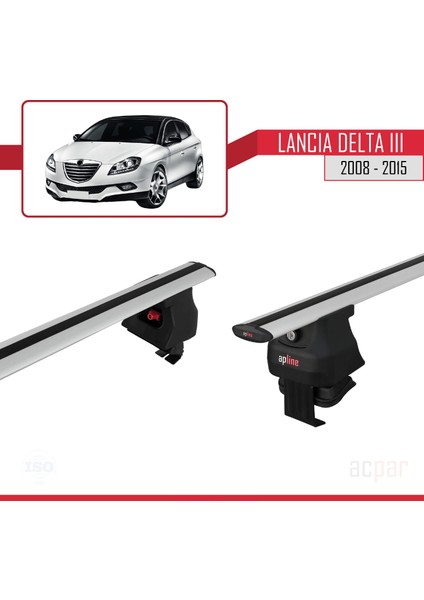 Lancia Delta Iıı 2008-2015 Arası ile Uyumlu Ace-4 Ara Atkı Tavan Barı Gri fırsatları