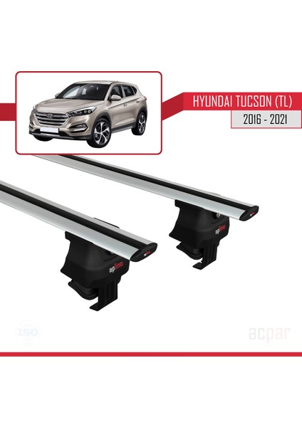 Hyundai Tucson (Tl) 2016-2021 Arası ile Uyumlu Ace-4 Ara Atkı Tavan Barı Gri modelleri