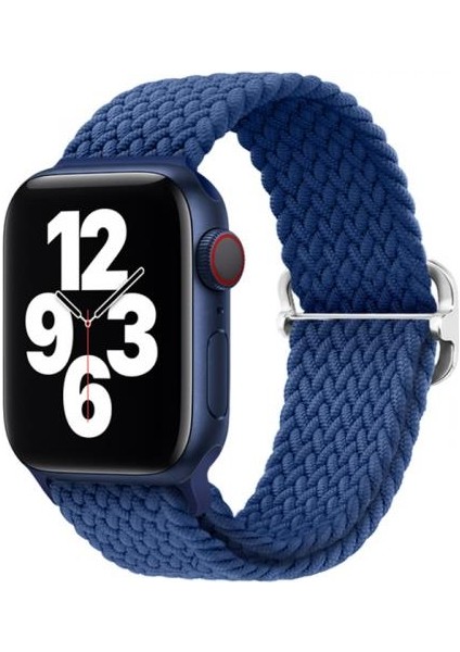 Apple Watch 1/2/3/4/5/6/7/8 Için 38-40-41MM Uyumlu Japon Tokalı Elastik Kayış Kordon