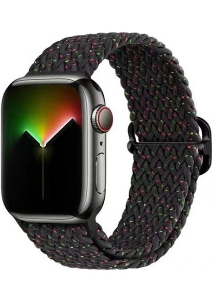 Apple Watch 1/2/3/4/5/6/7/8 Için 38-40-41MM Uyumlu Japon Tokalı Elastik Kayış Kordon