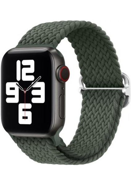 Apple Watch 1/2/3/4/5/6/7/8 Için 38-40-41MM Uyumlu Japon Tokalı Elastik Kayış Kordon