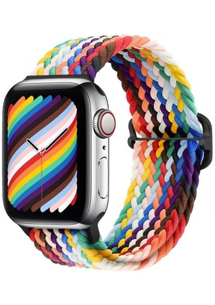 Apple Watch 1/2/3/4/5/6/7/8 Için 42-44-45MM Uyumlu Japon Tokalı Elastik Kayış Kordon