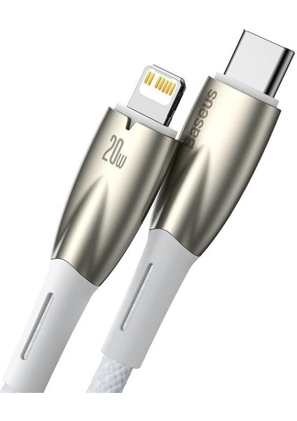 Ultra Hızlı 20W 1 Metre Usb-C - Lightning Şarj ve Data Kablosu, Özel Çipli Kopmaz Halat Kablo