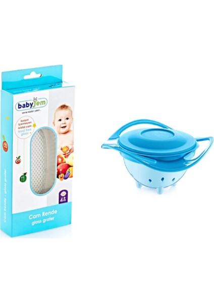 Babyjem Cam Rende + Dökülmeyen Tabak Mavi