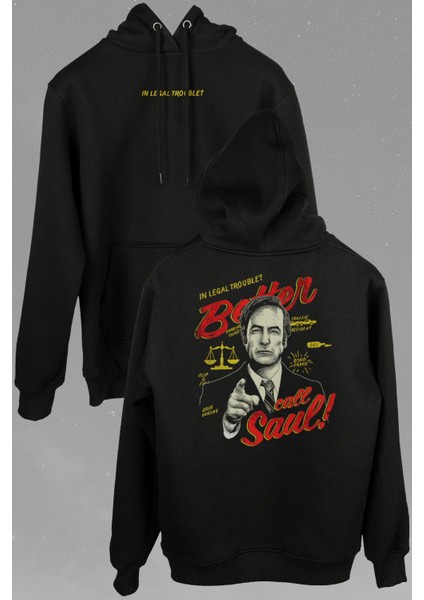 Better Call Soul Breaking Bad Dizi Film Ön ve Arka Baskılı Sweatshirt Kapüşonlu Hoodie