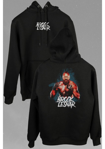 Brock Lesnar Wwe Ufc Amerikan Güreşi Spor Ön ve Arka Baskılı Sweatshirt Kapüşonlu Hoodie