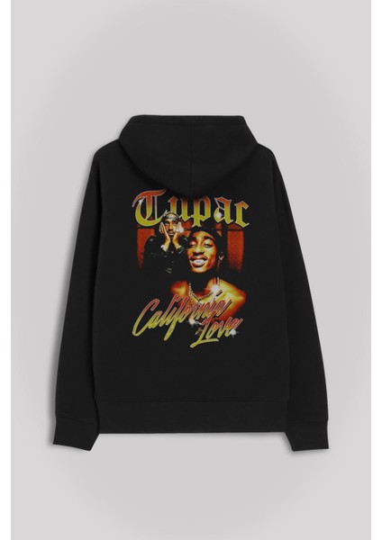 Tupac 2pac Shakur Rap Music West Coast 90S Rap Ön ve Arka Baskılı Sweatshirt Kapüşonlu Hoodie fiyatları