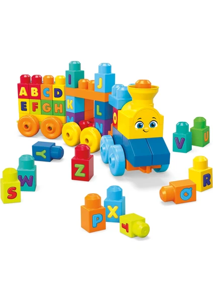 Mega Bloks Müzikli Alfabe Treni, Gerçek Sesler ve Müzik ile Harfleri Öğretir FWK22