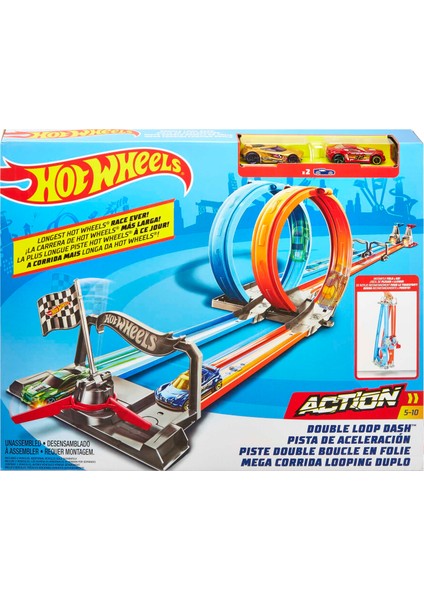 Hot Wheels Çift Çemberde Depar Pist Seti GFH85