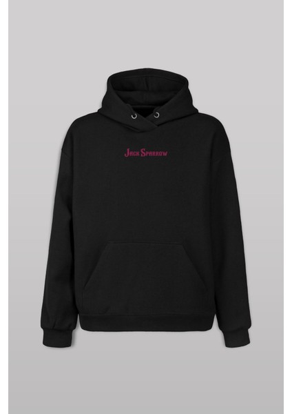Johnny Depp Jack Sparrow Karayip Korsanları Ön ve Arka Baskılı Sweatshirt Kapüşonlu Hoodie