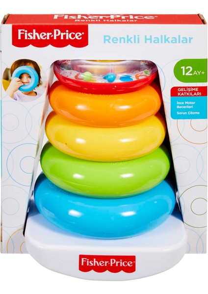 Fisher-Price Doğa Dostu Renkli Halkalar; 12 aylık; GJY49