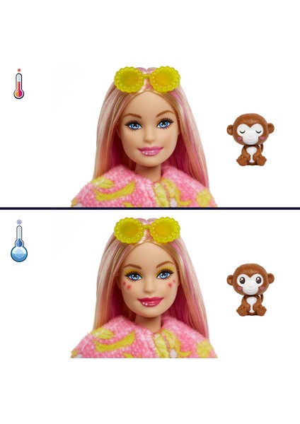 Cutie Reveal Bebekler Barbie Tropikal Orman Serisi - Maymun, 3 yaş ve üzeri, HKR01