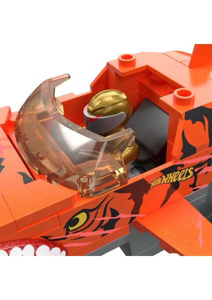 MEGA Hot Wheels Smash N Crash Tiger Shark Çarpışma Seti, 5 yaş ve üzeri, HKF88