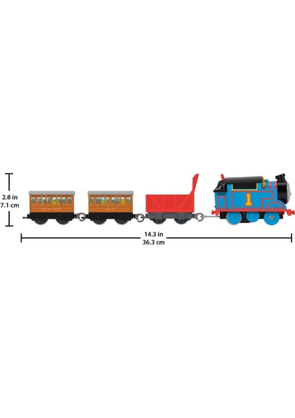 Thomas ve Arkadaşları 3'Ü 1 Arada Kargo Macerası Oyun Seti ve Motorlu Thomas, Okul Öncesi Çağdaki 3 Yaş ve Üzeri Çocuklar İçin Hgx64