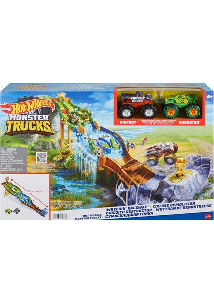 Monster Trucks Heyecanlı Yarışlar Oyun Seti , 4 yaş ve üzeri, HGV12