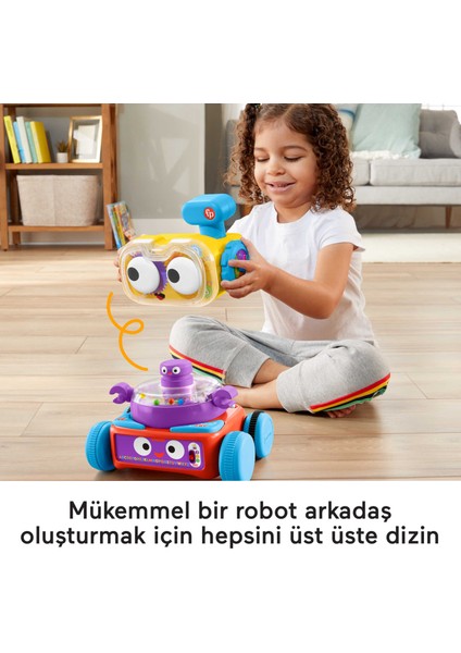 4'ü 1 Arada Eğlenceli Robot; Türkçe Ve İngilizce Dil Seçenekleri İle Işıklar; Müzik Ve Eğitici İçerikler Sunar; 6 Ay Ve Üzeri Bebekler İçin Hck43