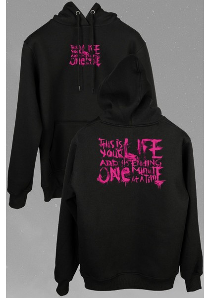 Fight Club This Is Your Life Dövüş Kulübü Ön ve Arka Baskılı Sweatshirt Kapüşonlu Hoodie