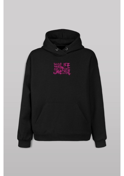 Fight Club This Is Your Life Dövüş Kulübü Ön ve Arka Baskılı Sweatshirt Kapüşonlu Hoodie modelleri