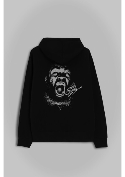 Zeroh Tinnitus Music Albüm Ön ve Arka Baskılı Sweatshirt Kapüşonlu Hoodie