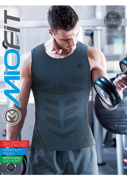 Erkek Breathable Mesh Dikişsiz Spor Atlet