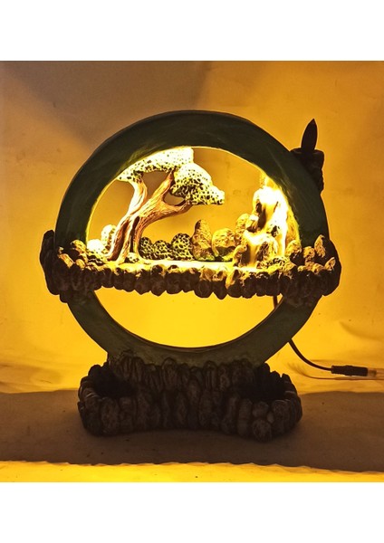 Işıklı Tütsülüklü Hayal Çemberi Geri Akış Tütsülük Gece Lambası Mavi fırsatları