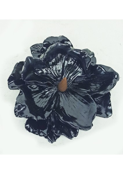 Lotus Çiçeği Konik Tütsülük Siyah